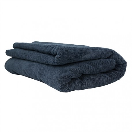 Elegant Edgeless Microfiber Towel, Black 130 x 77 cm