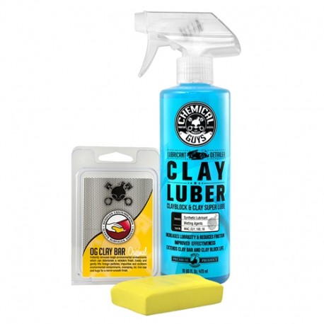 OG Clay Bar & Luber Synthetic Lubricant Kit, Light/Medium Duty