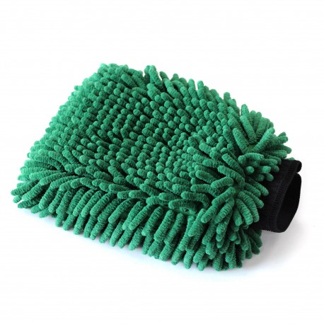Mikro chenilová mycí rukavice – zelená