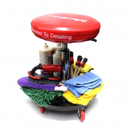 Detailingová stolička s nastavitelným sedátkem v libovolné výšce a otočným o 360°