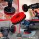 Carpet Brush w/ Drill Attachment, Heavy Duty,Red-kartáč na vrtačku k čištění koberců a čalounění 