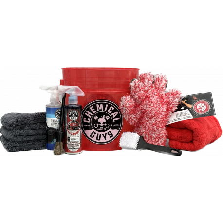 RED KIT Chemical Guys Wax & Clean