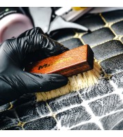 Maxshine Mini Interior kartáč z nylonových žíní pro čištění kůže,