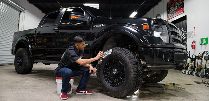 best super shiny tire dressing - ford f150