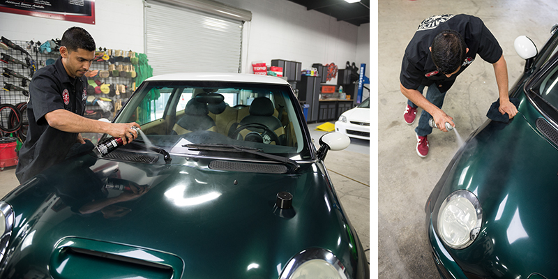 mini cooper - dressing for plastic - spray can dressing